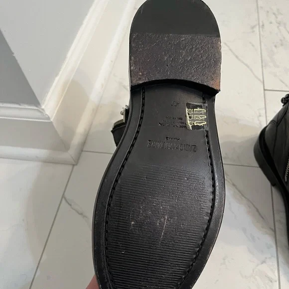 Zadig Voltaire black biker boots - Picture 4 of 6